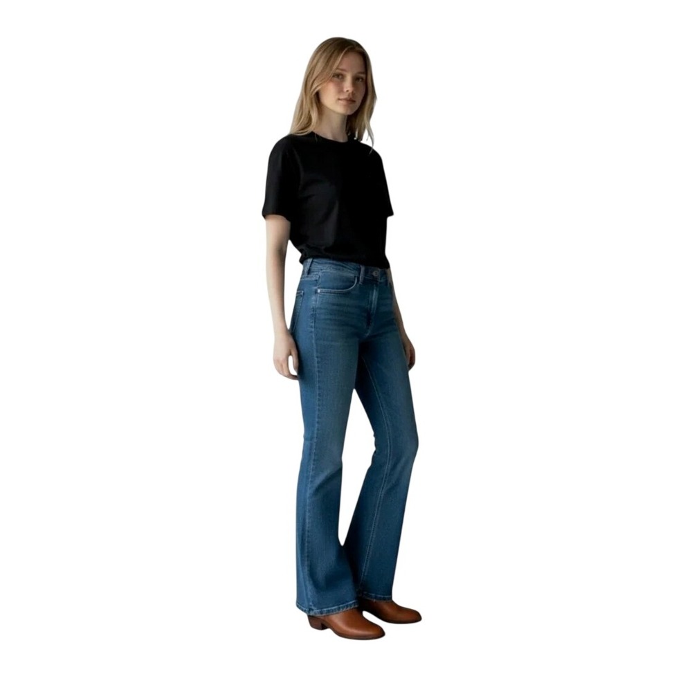 Duluth Flex Daily Denim Bootcut Jeans Blue Dark Wash 20W x 31